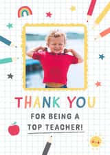 Personalised Thank You Photo Card created by Design By Day - Photo2023 teacher Thank You Personalised Photo Card 13431