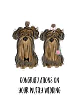 Cute doggy wedding card created by SootysSweetScribbles