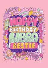 Cute Birthday Card - Libra Zodiac Sign created by Harkiran Kalsi