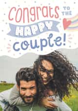 Personalised Wedding Photo Card created by Josie Gledhill - Wedding23 congrats Wedding Personalised Photo Card 22115