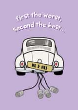 Cheeky Wedding Card - Second Marriage created by @Laura Lonsdale Designs