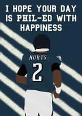 Philadelphia Eagles Pun Birthday Card created by MinimalistSport