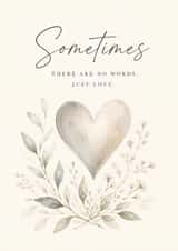 Minimal Sympathy card - Sending love created by BeauPrintBoutique