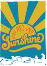 Colourful card for significant other - You are my Sunshine created by @artsy_val