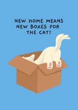 New Home Card - New Boxes For The Cat! created by Ink Icons 