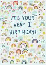 Pretty Birthday Card - 1st - For Him created by Pear Tree Press