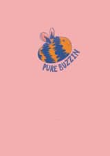 Pure Buzzin! This cute bee can help you celebrate good news or exciting times. created by Alice's Illustrations