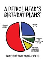 Funny Car Lovers / Petrol Heads Birthday Card - A Petrol Heads Birthday Plans created by EllieBeanPrints