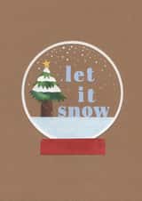 Let it snow with Christmas tree - Cute Christmas card created by Stacey Knights