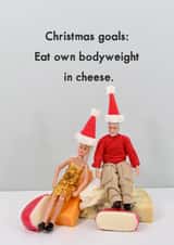Funny Christmas Card - Festive Cheese created by Bold & Bright Cards