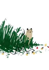 Cheeky Christmas Card - From the Cat - Tree created by Purpose & Worth etc