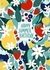 Pretty Birthday Card - Summer Fruits created by Valeria Frustaci