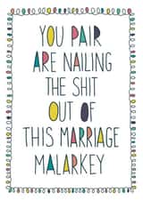 A funny Anniversary card for a special couple. created by Anna Treliving Design