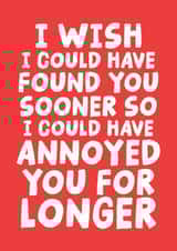 Cheeky Anniversary Card - Annoyed You For Longer created by Studio Doodles