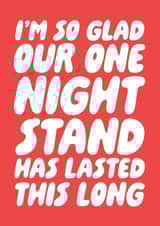 Cheeky Anniversary Card - One Night Stand created by Studio Doodles