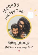 Personalised Engagement Photo Card created by @hollielonglanddesigns - engaged ring Engagement Personalised Photo Card 20398