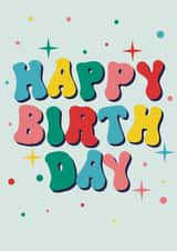 Classic Birthday Card - Colourful created by Happy Sunshine Studio