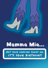 Mamma Mia Musical - Birthday Card created by Page to Page Creations