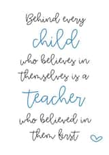 Cute Card for Teacher End of Term Gift created by The Hidden Shed