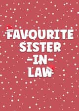Cheeky Christmas Card - Favourite Sister-in-Law created by Prints With Personality