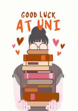 Good Luck at University Card created by Diva Doodle Designs