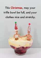 Funny trifle card for the festive season this christmas! created by Bold & Bright Cards