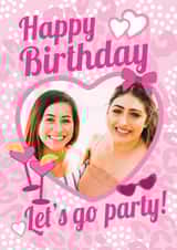 Personalised Photo Card created by Amelia Betty - Barbie Pink Personalised Photo Card 48736