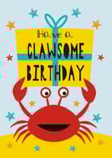 Children's Clawsome Birthday Card | Kids Birthday Card | Cute Children's Card created by Stripey Cats