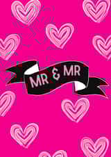 Mr & Mr Wedding card created by Lily the Print