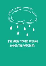 Cute well wishes card. Get well soon. created by Lily the Print