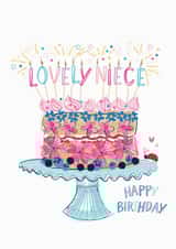 Traditional Birthday Card - Lovely Niece created by Katie Phythian Design