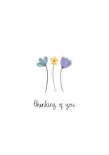 Thinking Of You - Floral Card created by Kalm Lettering