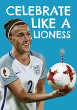 Football Birthday Card - Lioness - Lucy Bronze created by AbiGoLucky