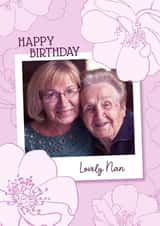 Personalised Birthday Photo Card created by Evie Garnett Designs - Nan Grandmother Birthday Personalised Photo Card 11876