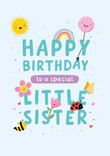 Cute Birthday Card - Little Sister created by Macie Dot Doodles