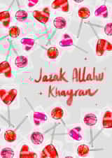 Jazak Allahu Khayran (Thank you Card) created by Yaz Raja Designs