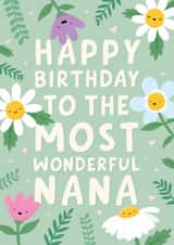 Heartfelt Birthday Card - Most Wonderful Nana created by Macie Dot Doodles