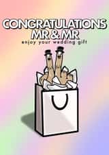 Rude Gift Bag - Wedding - Mr & Mr created by fyou cards