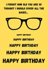 Funny joke card for birthday - loosing their eyesight created by RileyMax Creations