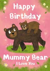Heartfelt Birthday Card - Mummy Bear created by Holly Bushnell Illustration