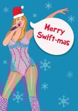 Funny Christmas Card - Taylor Swift created by @Laura Lonsdale Designs