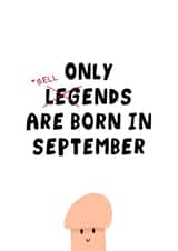 Rude Birthday Card - September - Bellends created by AbiGoLucky