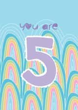 You Are 5 - Happy 5th Birthday created by @Laura Lonsdale Designs