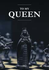 Queen in chess card | for girlfriend | for wife | Anniversary | Just to say created by Inspire Inc