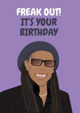 Fun Birthday Card - Nile Rodgers - Freak Out! created by Rockstar Cards