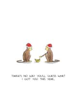 Funny Christmas Card - Monkey - Bananas created by RossJDesigns