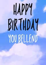 Happy Birthday You Bellend created by Mean Little Cards