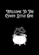 Gothic & Witchy New Baby Card for your gothic and witchy friends created by Gothica 