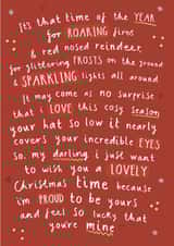 Cute Christmas card - one I love - significant other created by Pickled Prints