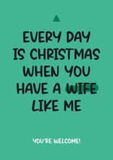 Funny Christmas Card - Husband created by Twisted Haggis